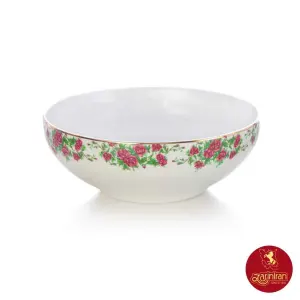 پیاله چینی زرین ایتالیا اف سایز 25 طرح بیدگل