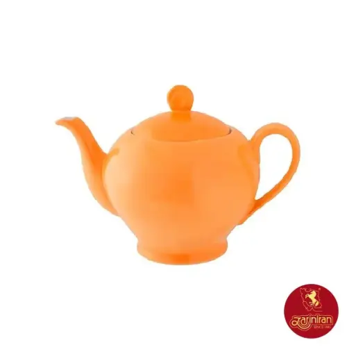 چینی زرین قوری ایتالیا اف سایز 8 طرح نارنج