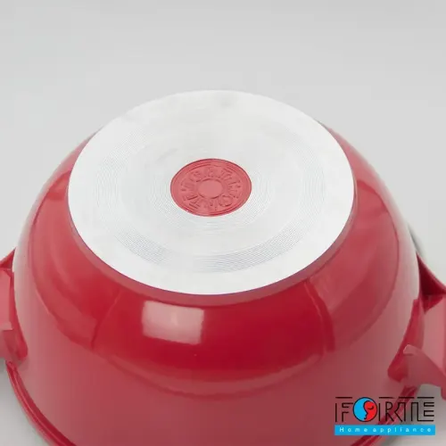 قابلمه گرانیتی فورته مدل اسکار پلاس سایز 28 رنگ قرمز