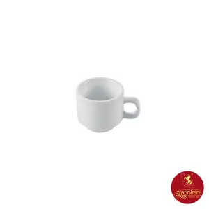 چینی زرین فنجان اسپرسو هتلی سفید