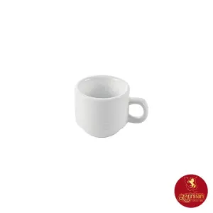 چینی زرین فنجان 6 (قهوه خوری) سفید هتلی