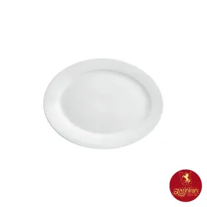 چینی زرین دیس 26 (بیضی کوچک) سفید هتلی