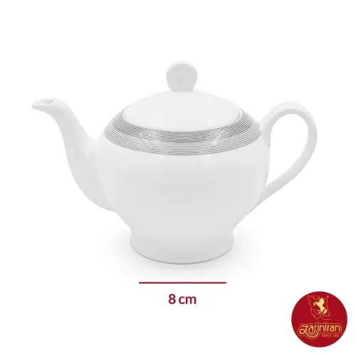 چینی زرین قوری ایتالیا 8 طرح سیلورلاینر