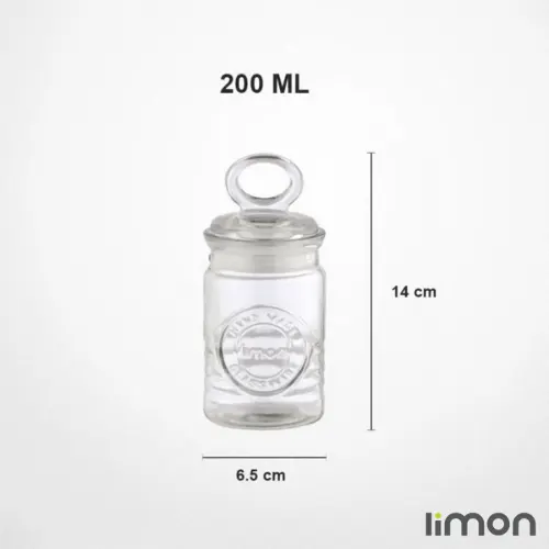 جا ادویه شیشه ای روستیک لیمون