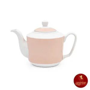 قوری چینی زرین مدل رادیانس طرح ماربل