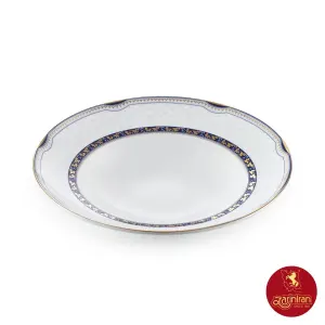 چینی زرین ظرف پاستا (بشقاب گود30) طرح پرشیا سرمه ای