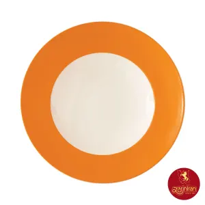 چینی زرین ظرف پاستا بشقاب گود30 طرح نارنج