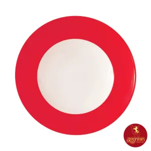 چینی زرین ظرف پاستا بشقاب گود30 طرح گیلاس