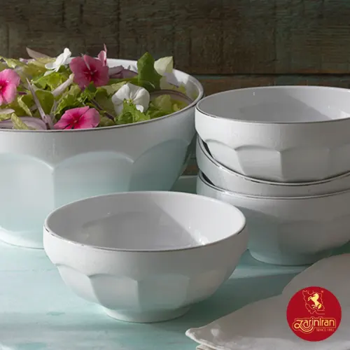 سرویس 13 پارچه پیاله چینی زرین نئوکلاسیک طرح دلسا