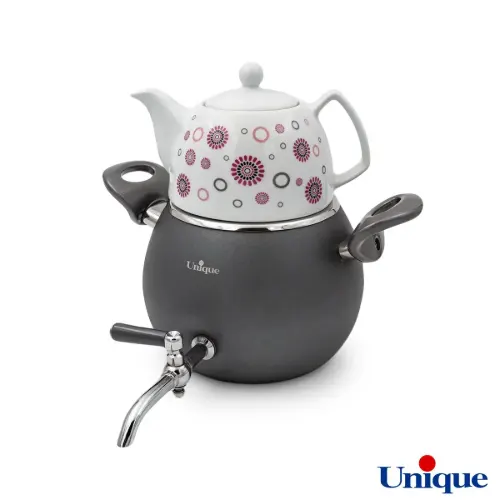 کتری و قوری یونیک UN-7215 رنگی طرح فانتزی 3 لیتری