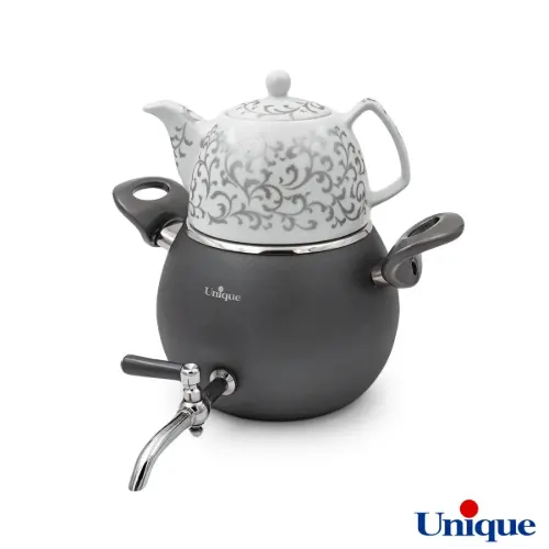 کتری و قوری یونیک UN-7215 رنگی طرح فانتزی 3 لیتری