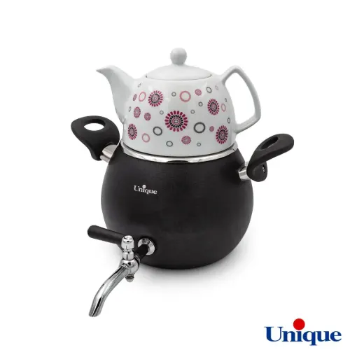 کتری و قوری یونیک UN-7215 رنگی طرح فانتزی 3 لیتری