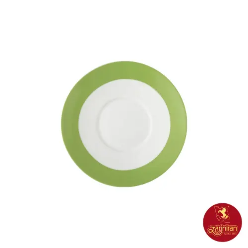 فنجان و نعلبکی کاپوچینو، لاته چینی زرین طرح پسته