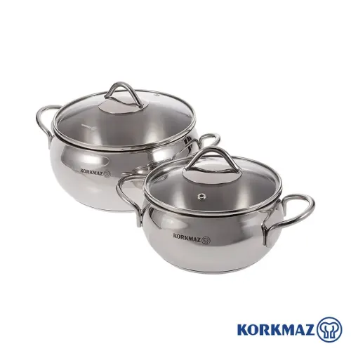 سرویس قابلمه استیل کرکماز 9 پارچه A1800