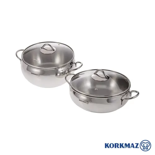 سرویس قابلمه استیل کرکماز 9 پارچه A1800