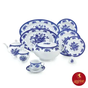 چینی زرین سرویس 12 نفره ایتالیا اف طرح فلورانس