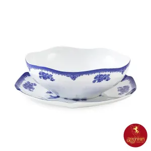 چینی زرین سرویس قاب و قدح هگزان طرح فلورانس