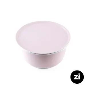 پیاله در دار چینی زرین زی سایز بزرگ پاستل صورتی