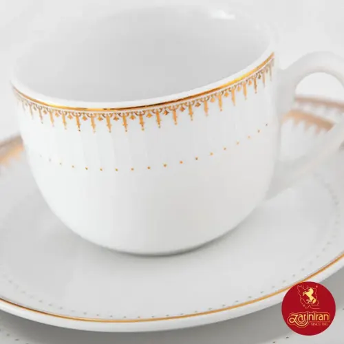 چینی زرین سرویس 6 نفره غذاخوری ایتالیا اف طرح سپیدار