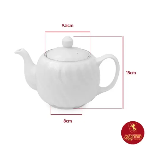 قوری آلمانی چینی زرین طرح سمن