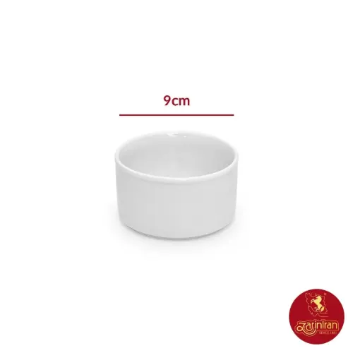 ظرف قند و شکر هتلی چینی زرین سفید