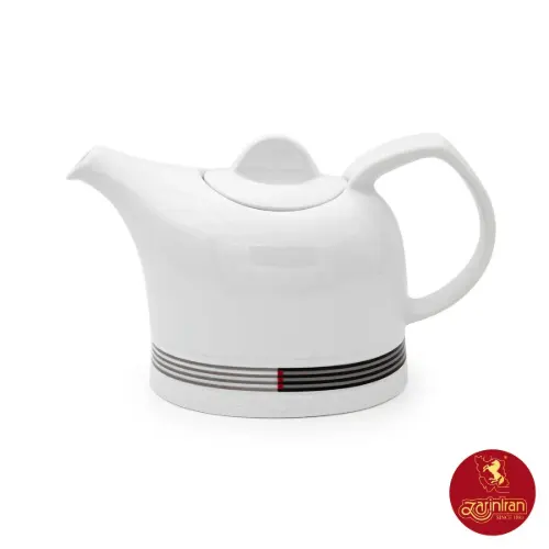 قوری چینی زرین هتلی 49 سه فنجان طرح وگاس