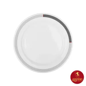 بشقاب تخت چینی زرین هتلی 49 سایز 25 طرح وگاس