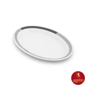 دیس بیضی چینی زرین هتلی 49 سایز 26 طرح وگاس