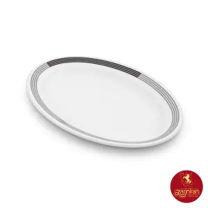 دیس بیضی چینی زرین هتلی 49 سایز 32 طرح وگاس