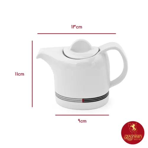 قوری چینی زرین قهوه خوری دو فنجان هتلی 49 وگاس