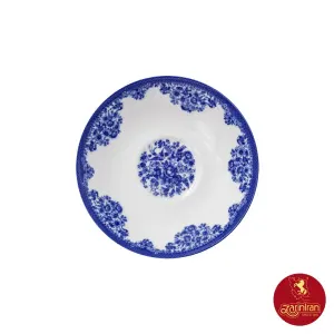 نعلبکی زیر استکانی چینی زرین دوری سایز 13 طرح فلورانس 6 عددی