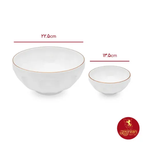 سرویس 7 پارچه پیاله چینی زرین نئوکلاسیک طرح زرین رزگلد