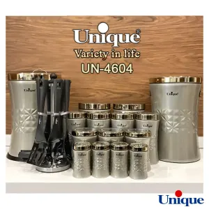 سرویس آشپزخانه 15 پارچه یونیک ونیز زیتونی طلایی UN-4604