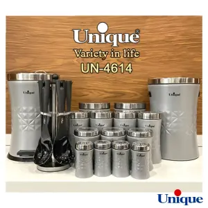 سرویس آشپزخانه 15 پارچه یونیک ونیز اکلیلی استیل UN-4614