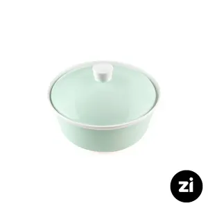 قابلمه کوچک چینی زرین سایز 16 پاستل سبز