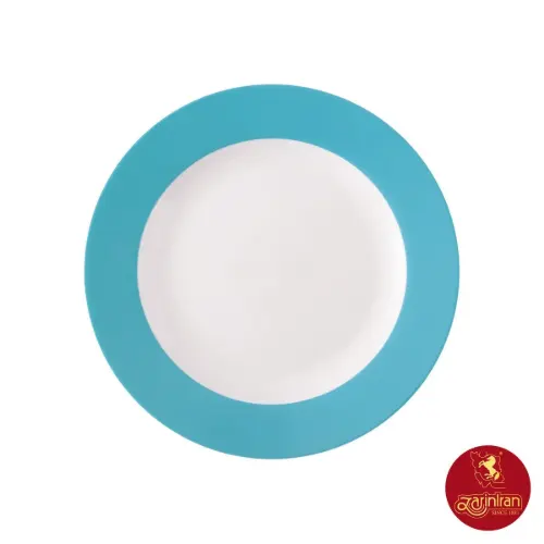 بشقاب تخت چینی زرین ایتالیا اف طرح آسمان 6 عددی سایز 25