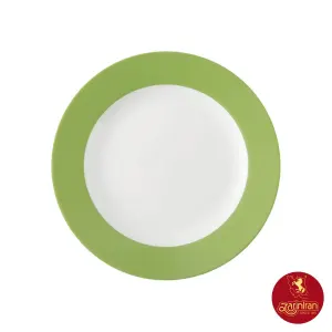 بشقاب تخت چینی زرین ایتالیا اف طرح پسته 6 عددی سایز 25