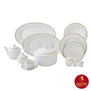 سرویس با کیفیت چینی زرین رادیانس سپینود 12 نفره 102 پارچه