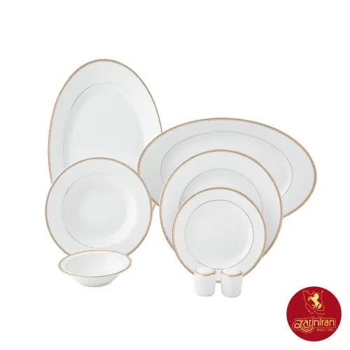 قیمت سرویس چینی زرین رادیانس سپینود 12 نفره 102 پارچه