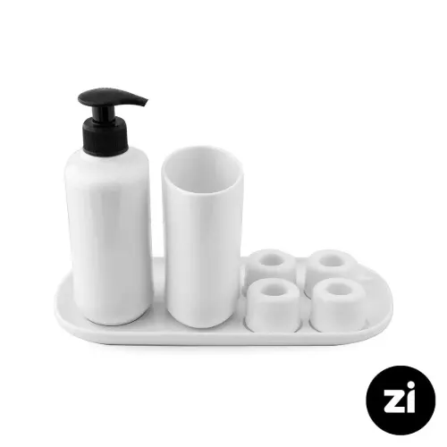 ست سرویس بهداشتی چینی زرین زی هایگن طرح سفید