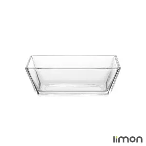 ظرف شیشه ای پذیرایی لیمون مستطیل 6 عددی 2091