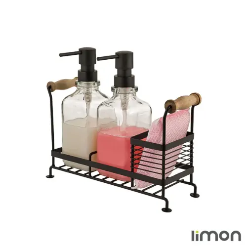 ست جا مایعی شیشه ای استنددار لیمون