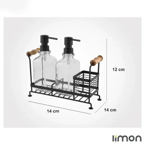 خرید ست جا مایعی شیشه ای استنددار لیمون