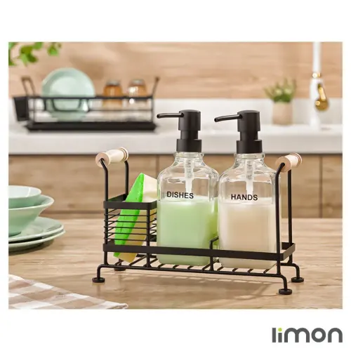 ست جا مایعی شیشه ای لیمون استنددار 2086