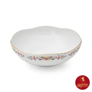 قدح هگزان چینی زرین طرح گلستان