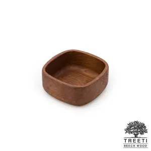 پیاله چوبی مربع تیریتی کوچک 9 سانتی B2221