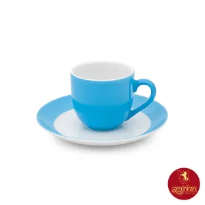 سرویس 12 پارچه قهوه خوری چینی زرین ایتالیا اف طرح آسمان