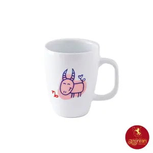 ماگ چینی زرین سوئدی طرح ماه تولد دی