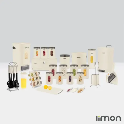 خرید اقساطی سرویس آشپزخانه لیمون گرد 36 پارچه درب شفاف