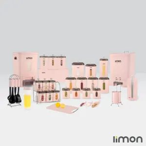 سرویس آشپزخانه لیمون چهارگوش 36 پارچه درب شفاف